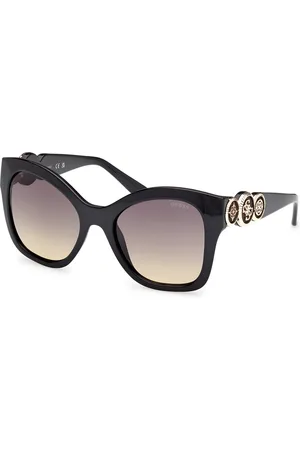 Guess Donna GU00197 05B Occhiali da sole Iniettato Fumo Farfalla Normale