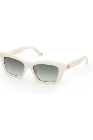 Guess Donna GU00195 21P Occhiali da sole Iniettato Verde Squadrata Normale