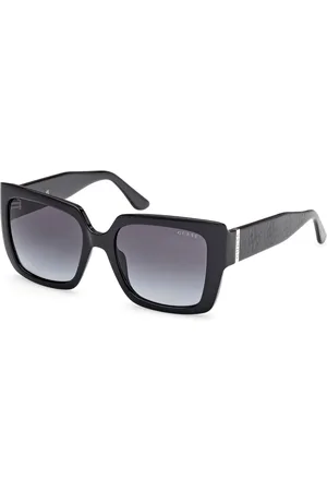 Guess Donna GU00200 01B Occhiali da sole Iniettato Fumo Squadrata Normale