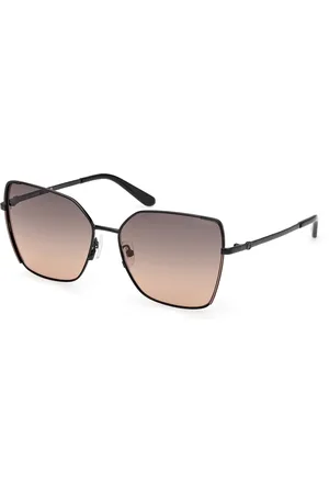 Guess Donna GU00192 01B Occhiali da sole Metallo Fumo Farfalla Normale