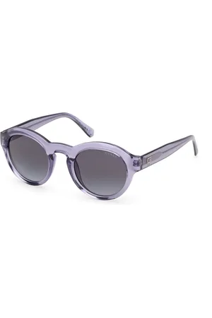 Guess Uomo GU00205 81B Occhiali da sole Iniettato Rotonda Normale