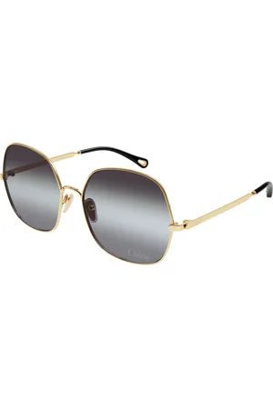 Chloé Donna CH0282S 001 Occhiali da sole Metallo Grigio Squadrata