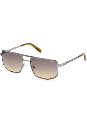 Guess Uomo GU00208 09B Occhiali da sole Metallo Squadrata Normale