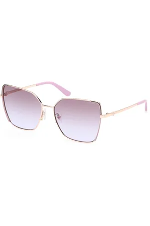 Guess Donna GU00192 59F Occhiali da sole Metallo Marrone Farfalla Normale