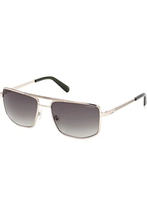 Guess Uomo GU00208 32P Occhiali da sole Metallo Verde Squadrata Normale