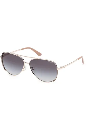 Guess Donna GU00193 32B Occhiali da sole Metallo Fumo Pilot Normale