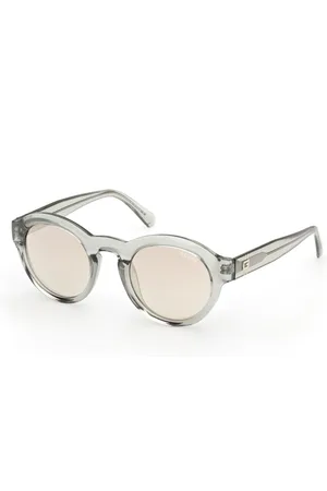 Guess Uomo GU00205 20C Occhiali da sole Iniettato Fumo Rotonda Normale
