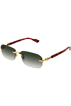Gucci Uomo GG1221S 006 Occhiali da sole Metallo Grigio Squadrata