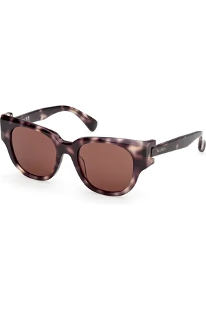 Max Mara Donna MM0138 CLIP 52E Occhiali da sole Acetato Rotonda Normale
