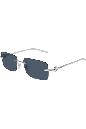 Gucci Uomo GG1703S 003 Occhiali da sole Metallo Blu Squadrata