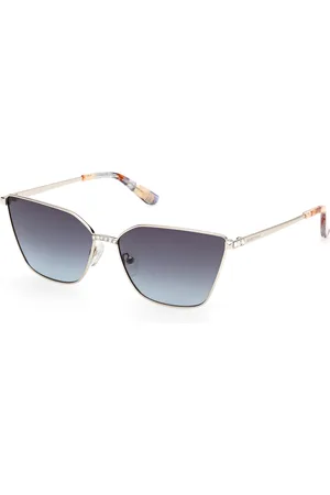 Guess Donna GM00023 33W Occhiali da sole Metallo Blu Cat Eye Normale
