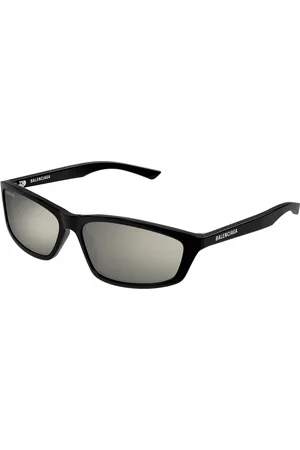 Balenciaga Unisex BB0401S 002 Occhiali da sole Acetato Bianco Squadrata
