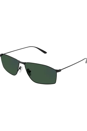 Balenciaga Uomo BB0413S 003 Occhiali da sole Metallo Verde Squadrata