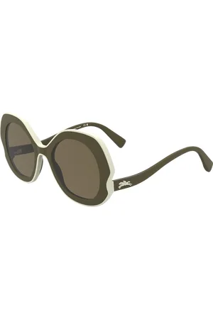 Longchamp Donna LO780S 319 Occhiali da sole Bio-iniettato Rotonda Normale