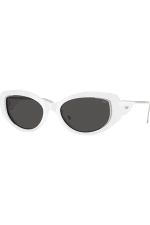 Diesel Donna DL2001MU 712/87 Occhiali da sole Acetato Grigio Rotonda Normale