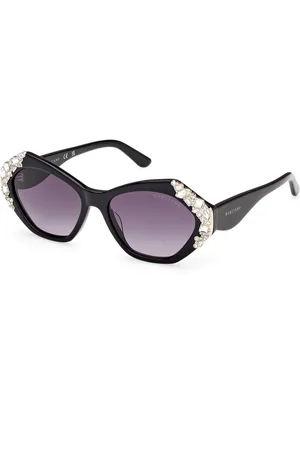 Guess Donna GM00026 01B Occhiali da sole Acetato Fumo Geometrica Normale