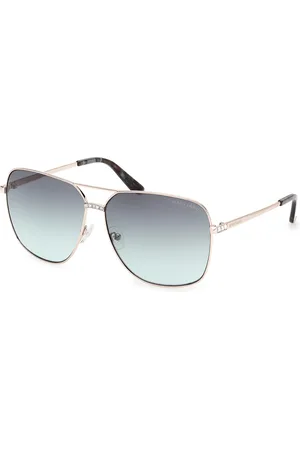 Guess Donna GM00022 32B Occhiali da sole Metallo Fumo Squadrata Normale