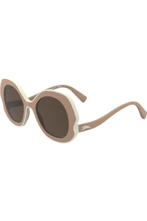 Longchamp Donna LO780S 272 Occhiali da sole Bio-iniettato Rotonda Normale