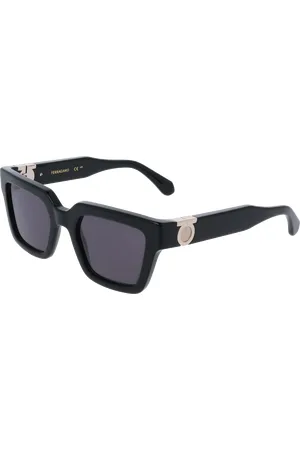 Salvatore Ferragamo Donna SF2066S 001 Occhiali da sole Acetato Squadrata Normale
