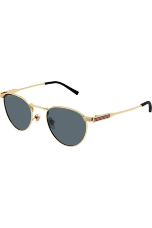 Gucci Uomo GG1875S 003 Occhiali da sole Metallo Grigio Rotonda