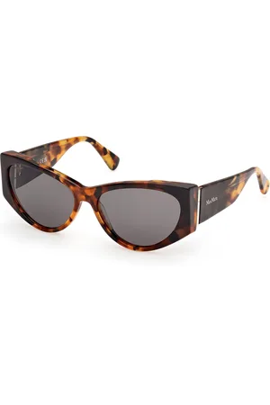 Max Mara Donna MM0132 HINGE-1 56A Occhiali da sole Acetato Fumo Cat Eye Normale