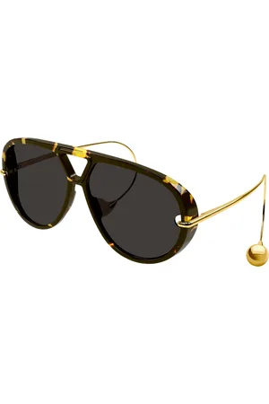 Bottega Veneta Donna BV1273S 005 Occhiali da sole Acetato Grigio Oversize Normale
