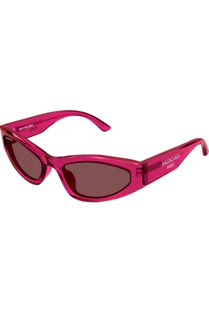 Balenciaga Donna BB0387S 003 Occhiali da sole Acetato Viola Geometrica
