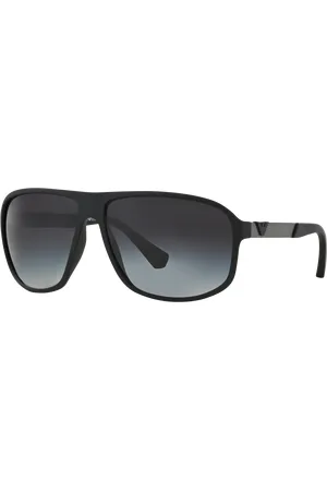 Emporio Armani Uomo EA4029 50638G Occhiali da sole Iniettato Grigio Squadrata Normale Sfumato