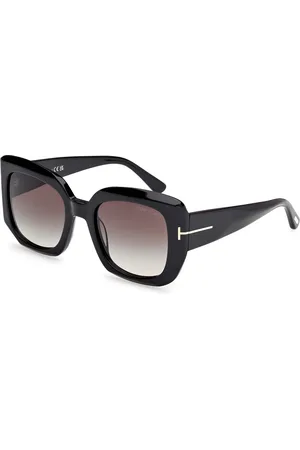 Tom Ford Donna FT1220 CARLA-02 01B Occhiali da sole Acetato Fumo Squadrata Normale