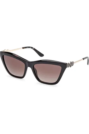 Guess Donna GU00199 52F Occhiali da sole Iniettato Marrone Squadrata Normale Sfumato
