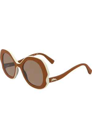 Longchamp Donna LO780S 842 Occhiali da sole Bio-iniettato Rotonda Normale