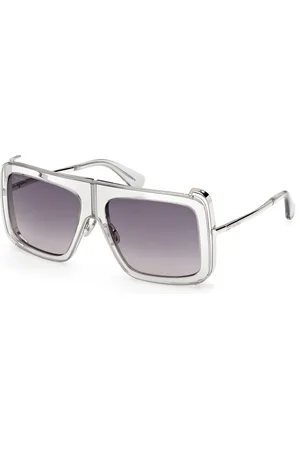 Max Mara Donna MM0119 JEAN 20B Occhiali da sole Acetato Fumo Squadrata Normale