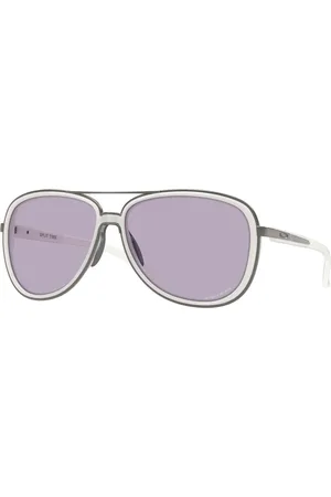 Oakley Donna OO4129 SPLIT TIME 412929 Occhiali da sole Metallo Grigio Rotonda Normale