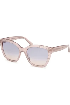 Guess Donna GM00021 57B Occhiali da sole Acetato Fumo Squadrata Normale