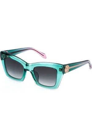 Roberto Cavalli Donna SJC144 0G61 Occhiali da sole Acetato Fumo Squadrata Normale Sfumato