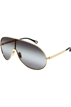 Chloé Donna CH0283S 001 Occhiali da sole Metallo Grigio Maschera