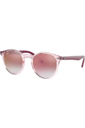 Ray-Ban Bambino RJ9064S 7052V0 Occhiali da sole Iniettato Rosso Pantos Specchiate Sfumato