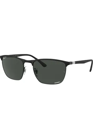 Ray-Ban Unisex RB3686 186/K8 Occhiali da sole Acciaio Grigio Squadrata Polarizzata