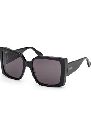 Max Mara Donna MM0131 HINGE 01A Occhiali da sole Acetato Fumo Squadrata Normale