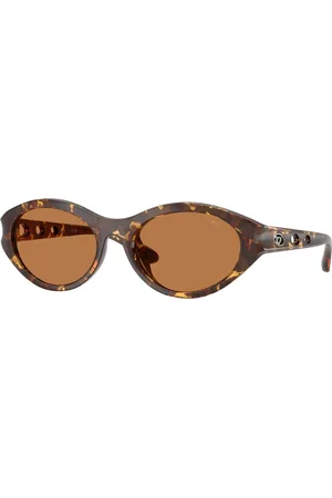 Diesel Donna DL3005U 201373 Occhiali da sole Iniettato Marrone Rotonda Normale