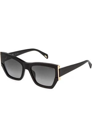Police Donna SPLR22 SECRET 2 700 Occhiali da sole Acetato Fumo Cat Eye Normale Sfumato