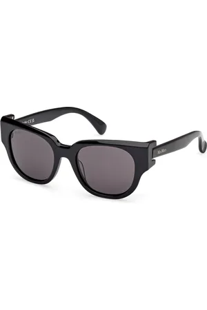 Max Mara Donna MM0138 CLIP 01A Occhiali da sole Acetato Fumo Rotonda Normale