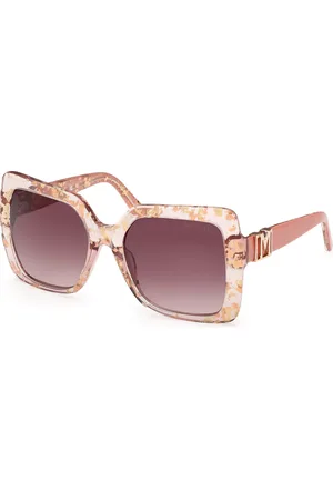 Guess Donna GM00019 74F Occhiali da sole Acetato Marrone Farfalla Normale