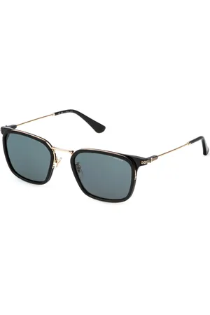 Police Uomo SPLP27 OCTANE 12 300 Occhiali da sole Metallo Grigio Squadrata Normale