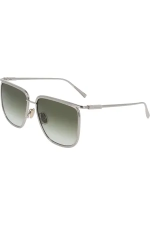 Salvatore Ferragamo Donna SF324S 750 Occhiali da sole Metallo Squadrata Normale