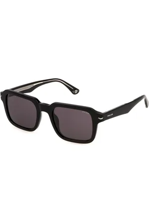 Police Uomo SPLN36 CHAMP 10 700Y Occhiali da sole Acetato Fumo Squadrata Normale