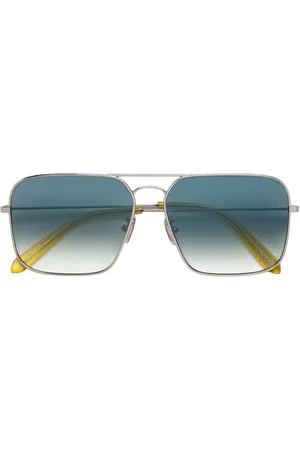 Retrosuperfuture Unisex MD3 Iggy 2.0 Fedeism Azure Occhiali da sole Metallo Blu Squadrata Normale