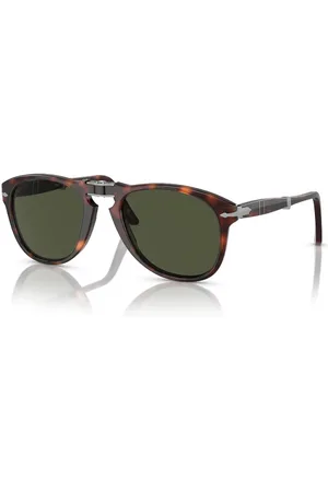 Persol Uomo PO0714 FOLDING 24/31 Occhiali da sole Acetato Verde Pilot Normale