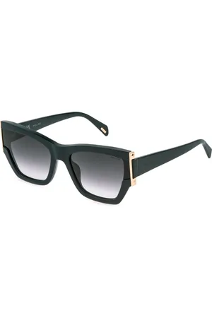 Police Donna SPLR22 SECRET 2 06WT Occhiali da sole Acetato Fumo Cat Eye Normale Sfumato