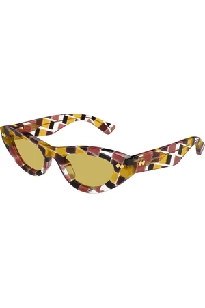Bottega Veneta Donna BV1350S 003 Occhiali da sole Acetato Cat Eye